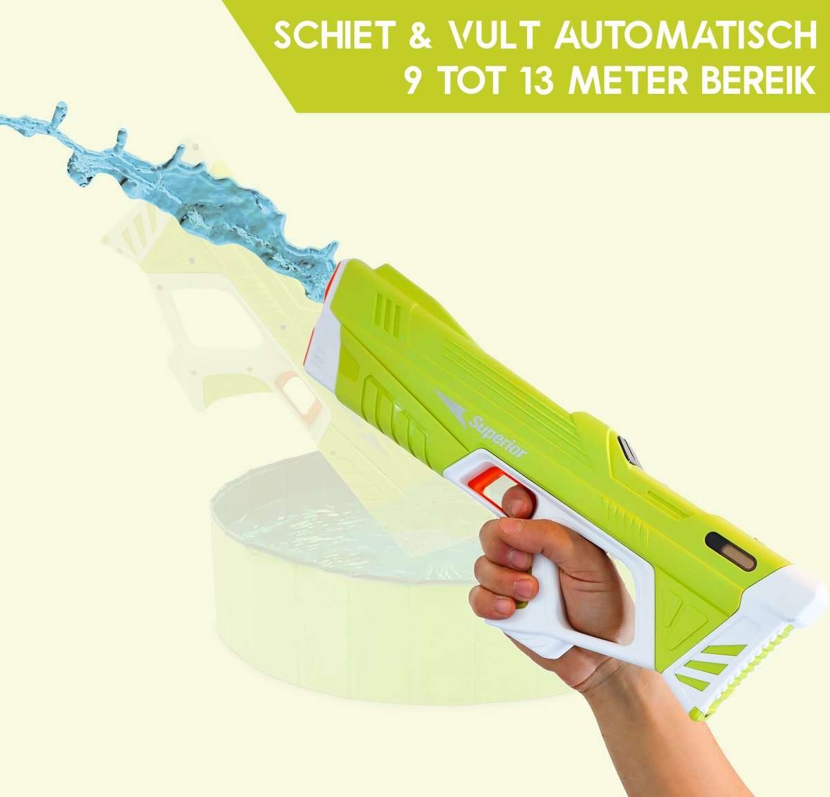 Automatic water pistol - 250ml capacity - Play4Kids.eu