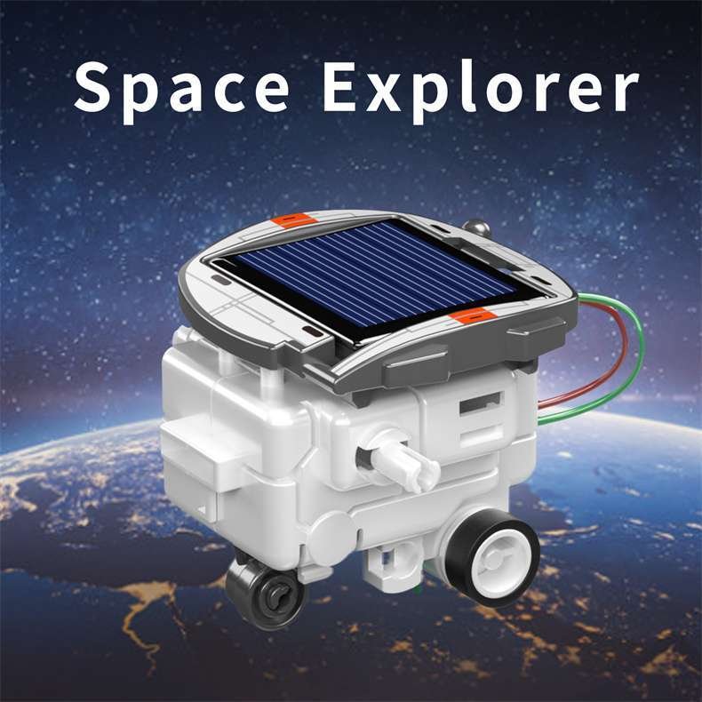 6-in-1 Solar System Space Fleet, Solar-Powered Toy - Play4Kids.eu