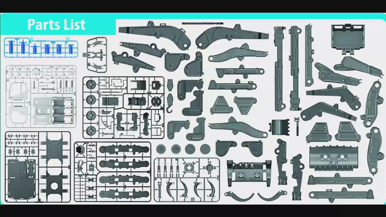 STEM Bouwen Hydraulische Constructie Voertuigen Speelgoed